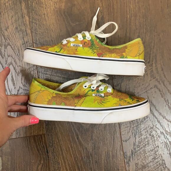 Vans Sunflower Vincent Van Gogh Yellow/Green Shoes - Picture 3 of 5